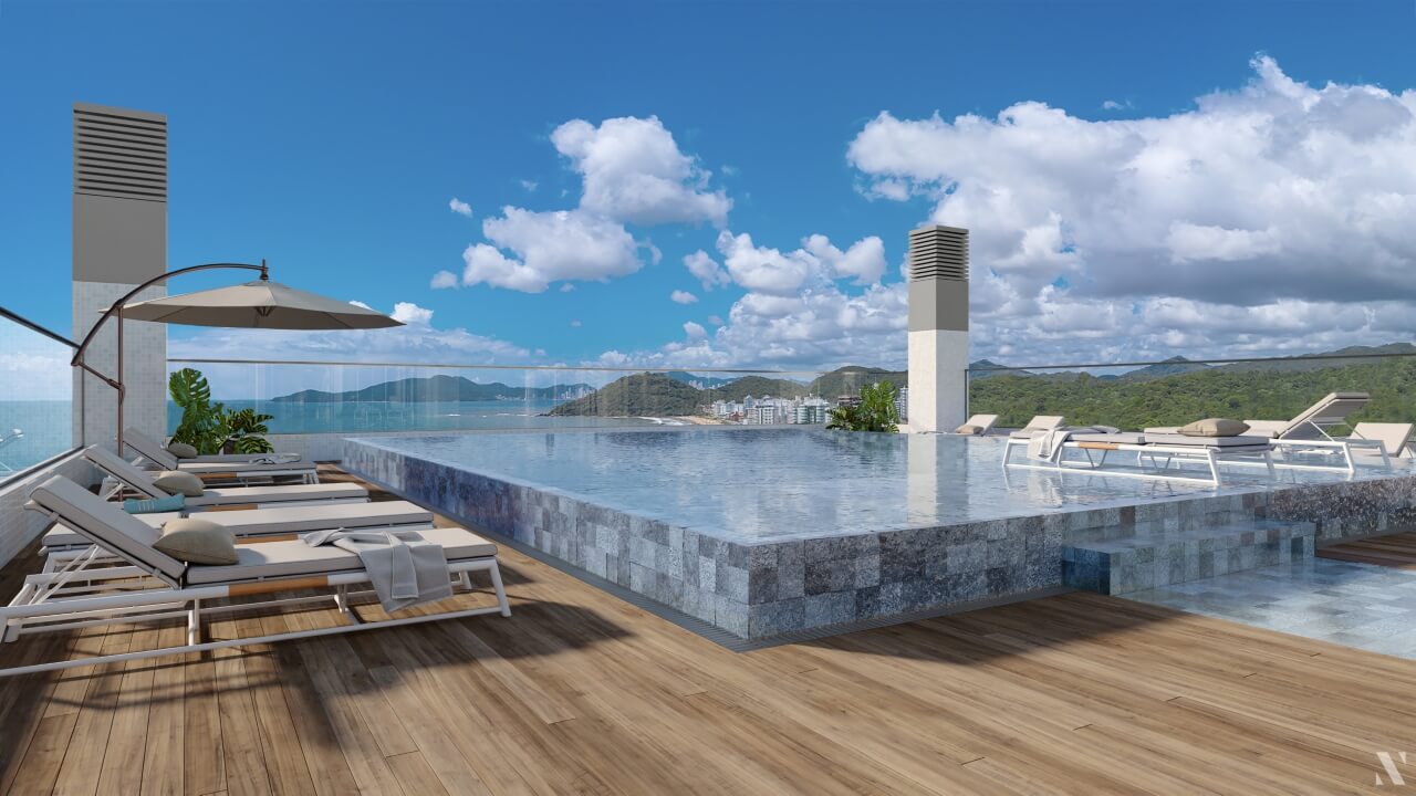 área de lazer no terraço